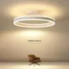 Kroonluchters Nordic Ring Led Plafondkroonluchter Dimbaar Voor Hal Tafel Eetkamer Woonkamer Slaapkamer Hanglampen Decor Verlichtingsarmatuur