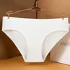 Women's Panties Sexy For Women Silk Female Solid Slip Femme Plus Size XXXL Underwear Lingerie Underpants Briefs
