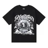 HellStar Shirt Designer Tees Men Tees Men Polo T Shirt Okoła szyi z krótkim rękawem Casual List wydrukowane męskie koszule wysokiej jakości pasujące ubranie dla par yrj6