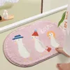 Carpets Cartoon Carpet Water Absorption Bath Rug Floor Mat Bathroom Plush Warm Non-slip Cute Animal Bedroom