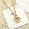 Designer Channel Geur ketting Love Hollow Full Diamond Geur C-Letter Fashion Classic veelzijdige dames ketting S