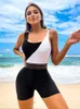 Kadın Mayo Seksi Leopar Bir Parça Mayo Kadınlar için 2024 Yüksek Bel Bikini Seti Kadın Plaj Omuz Yüzme Memnuniyetleri