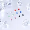 Stud Oorbellen ZS 12 stks/partij Roestvrij Staal Magnetische Oorbel Kleurrijke Niet-Piercing Neus Fake Helix Tragus Kraakbeen Piercings Sieraden