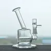 Petit tuyau d'eau en verre fumer des tuyaux de narguilé outils recycleur plate-forme pétrolière Bong accessoire de barboteur