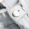 Designer dżinsy męskie dżinsy szczupłe dopasowanie nowych modnych wszechstronne proste spodnie haftowe pikowanie podrywana marka vintage spodni moda jest bardzo dobra