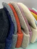 Bonnet tricoté solide automne hiver fourrure de lapin trois fois épaissi chapeaux mode doux Sport de plein air chaud Couples casquettes 240127