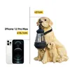 Simulação solar luz animal ao ar livre à prova dwaterproof água resina cão estátuas led luzes da noite para caminho quintal jardim vida selvagem decoração 240119