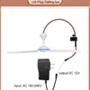 Ceiling Fans H7JB 2in1 US Plug AC 110V 220V DC 12V Adjust Speed Silent Home Dormitory Hanger Fan Camping Tent Hanging334S