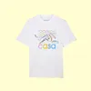 23SS manier t-shirt tennisracket boeket brief print tees casual ronde hals mannen en vrouwen korte mouwen T-shirt6888907