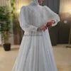 Princess Muslim Wedding Dress With Beaded Long Sleeve Elegant Bohemian Country Bridal Dresses Sequin Whimsical Boho Bride Celtic Vestios De Novia Robe De Mariee