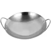 Pans Stainless Steel Griddle Non Stick Cooking Utensils Metal Handle Pot Kitchen Stove Wooden With Stock Household