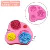 Moldes de cozimento tipos tamanho rosa flor de silicone fondant diy molde 3d bolo cupcake doces chocolate decoração ferramenta resina arte