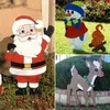 Decorações de jardim enfeites de madeira de natal surpresa e interessante decoração ao ar livre-jardim quintal artes presente de natal ano dropshippin