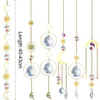 Dekorativa figurer Crystal Wind Chimes Sun Catchers Hanging Pendant Light Catching Smycken för hembröllopsträdgårdsdekoration