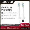 Toothbrush SOOCAS 6/4/2PCS Electric Toothbrush Replacement Head Suitable for X3U X1 X5 X3 PRO D2 D3 V2 V1 Q240202