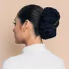 Ropa étnica Mujeres Hijabs Gasa Banda de goma flexible Anillo para el cabello del intestino grueso Color sólido simple Headwear Scrunchie