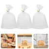 Bouteilles de stockage 100pcs sacs d'emballage de pain de pain avec attaches boulangerie plastique fait maison