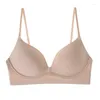 BRAS 2024 Soutien-gorge lisse de couleur unie avec bretelles amovibles Filles Sous-vêtements confortables doux Femmes Lingerie Blanc Peau noire