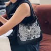 Shoulder Bags ollow Denim Saddle Bag Luxury Designer andbags For Women 2023 New Fasion ig Quality Crossbody Soulder Underarm PurseH2422