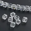 Żyrandol Crystal 10pcs 10 mm przezroczyste kwadratowe koraliki Suncatcher pryzmaty domowe części