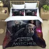 Conjuntos de cama W-Witcher Jogo Impresso Cama Requintada Suprimentos Conjunto Capa de Edredão Consolador Luxo Presente de Aniversário