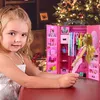 Dollhouse Furniture Doll Wardrobe Plastic Portable Closet Can Collect Clothes And Accessories DIY Birthday Christmas Gift 240129