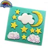 Baking Moulds Bakeware Moon And Stars Ramadan Decoration Silicone Mold Muslim Fondant Chocolate Form For Cake Decorating Eid F0625YL