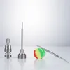 Healthy_Cigarette Smoking Bong Tool Set 10/14/18mm Masculino Feminino Domeless Gr2 Titanium Nail Carb Cap Dabber Tool Dab Rigs Bongs Acessórios