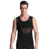 Body Shaper Men Vest Gynecomastia Bröstbindemedel Slant Shaper Men Mage Budomen midja Trimmer Back Posture Corrector Tank Tops 240127