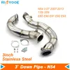 CAR 3 '' N54 Downpipe avgasrör passar för BMW 135i 335xi E82 E90 E91 E92 E93 3.0T 07-13 Turbo Down Pipes Rostfritt stål