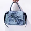 Shoulder Bags Messenger Drawstring For Women Luxury Designer andbags Purses 2023 New In Vintage Pleated Rivet Small Soulder CrossbodyH2422