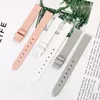 Watch Bands Calfskin Strap For Swarovski Women Crystalline Oval White Tone 5158517/5158544 12mm Band Pin Buckle Pink /Grey/Black