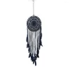 Decorative Figurines Dream Catcher With Lanyard Easy To Hang Anti-fading Feather Tassel Nordic Style Pendant Home Decor