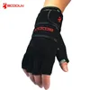 Genuine Leather Men's Half Finger Crossfit Gloves Gym Fitness Training Gloves Workout Sports Bodybuilding Weight Lifting Gloves 240123