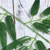 Dekorative Blumen 100pcs lebensechte Bambusblätter Gefälschte grüne Pflanzen Grün für Home Office Künstliche Bäume Dekoration Innernung