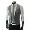 SingleBreasted Business Suit Wedding Male Vests Casual Men's M5xl Waistcoat Vest Brown 240127