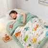 Winter Warme Baby Quilt Tröster Steppdecke Sommer Weichem Nickerchen Abdeckung Bett Dicke Neugeborenen Swaddle Wrap Bettwäsche 240127