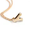 Hanger Kettingen Mode Claviculaire Ketting Vergulde Eerste Alfabet Letter A-Z 26 Initialen Naam Ketting Eenvoudige Stijl