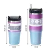 Water Bottles 20/30oz 304 Stainless Steel Bottle Insulatheat Preservation Cold Straw Cup Diamond Paint Ice Bar Large Capacity