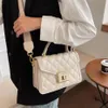 Wide Shoulder Strap Handbags Fashion Rhombus Bag Diagonal Portable Small Square Totes2123