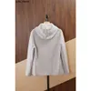 Loro Piano Hoodies inverno masculino cashmere lã cinza suéter com capuz PI2Y