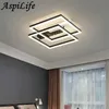 Lampy wiszące nowoczesne żyrandol LED proste lampki sufitowe dekoracja domu do sypialni do mieszkalnej jadalni lampa lampa inteligentna wewnętrzna AC85-260V YQ240201