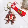 Fashion Cartoon Charms Jewelry Keychain Backpack Car Key Ring Accessories Hanger Keychains Drop Delivery Dhkvx