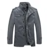 Leather Fur One Designer Piece Plush Thickening Mens Large Casual L1QX