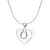 Collane con ciondolo Trendy Winx Serie TV Club Collana placcata in argento Simpatico smalto a cuore blu per ragazza Donna Sogno Cosplay Regalo di gioielli