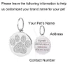 Halsbanden Hondenriemen Gepersonaliseerde adreslabels voor honden ID-tags Dog Tag Gegraveerd Custom Dog Tag Halsband voor katten Hondennaamplaatje Huisdier ID-tag halsbanden