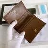 Designer Purses Luxury Brand Cardholder Fashion Small Coin Pocket G Card Holder Mens Wallet Womens Cowhide Wallet CSD2402026