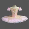 Сценическая одежда для взрослых и детей, профессиональное балетное платье-пачка с цветочным узором для девочек, женское платье принцессы, блин, лебединое озеро, танцевальный костюм балерины