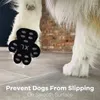 犬のアパレル4PCSペットポープロテクタートラクションパッド防水通気性のない非滑り摩耗耐性シューズブーティーソックス代理人フットパッチ