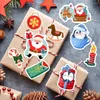 Geschenkpapier Frohe Weihnachten Aufkleber Jahr niedlich DIY Scrapbooking Dekoration Abziehbilder Cartoon Siegel für Kinder PVC wasserdichte Spielzeuge